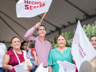 ARRANCA HÉCTOR SANTANA OBRA DE DRENAJE EN LA COLONIA GUADALUPANA DE VALLE DE BANDERAS