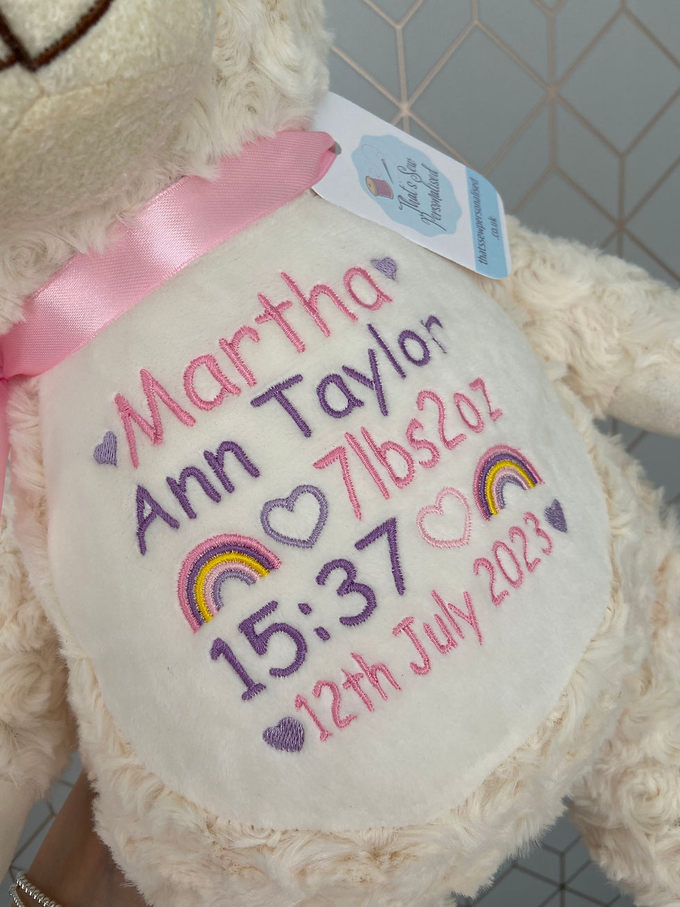 Thumbnail: Cream Rose Fur Bear