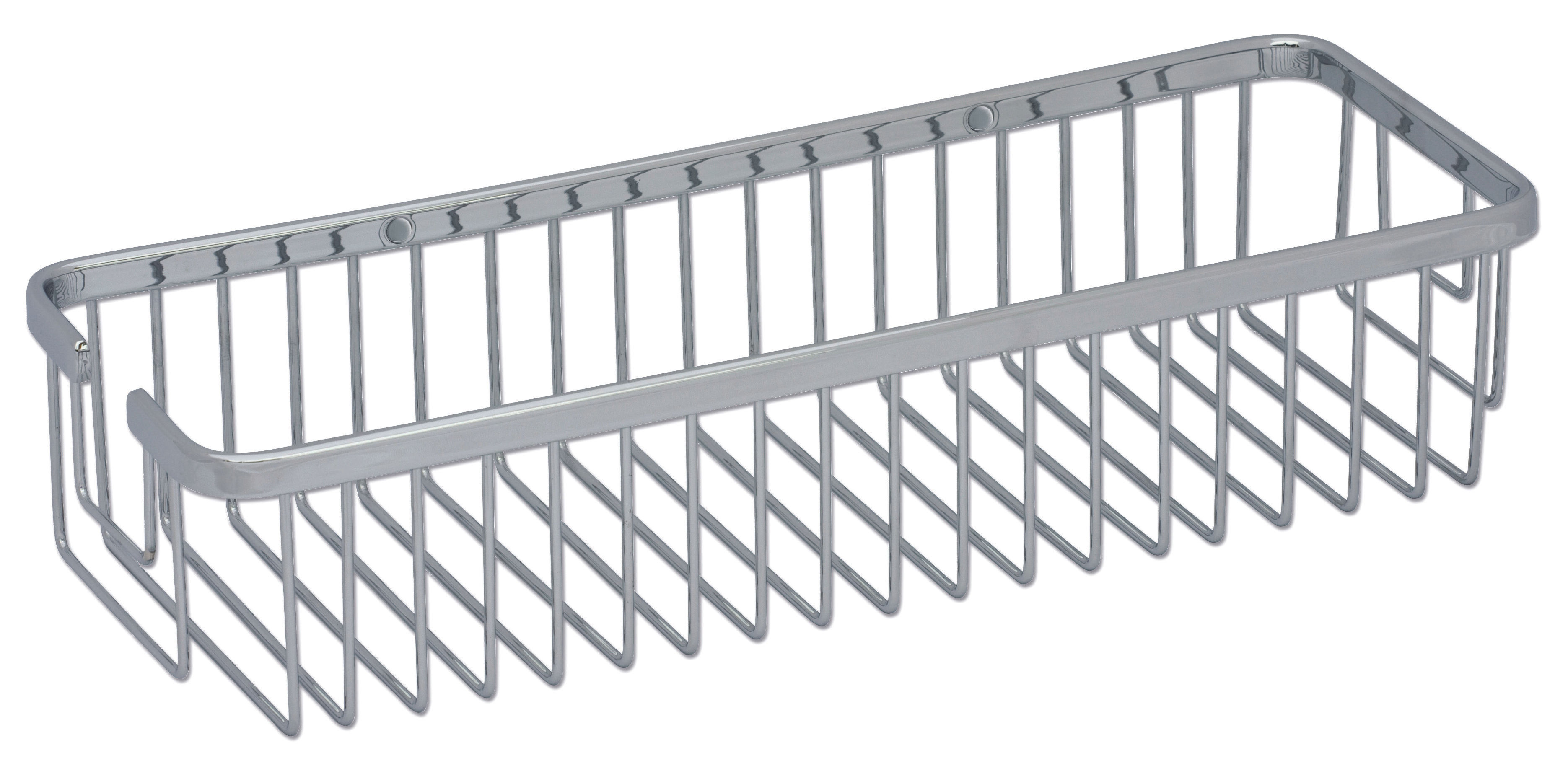 Cesta de .Ducha recta para pared ,38cm color cromo