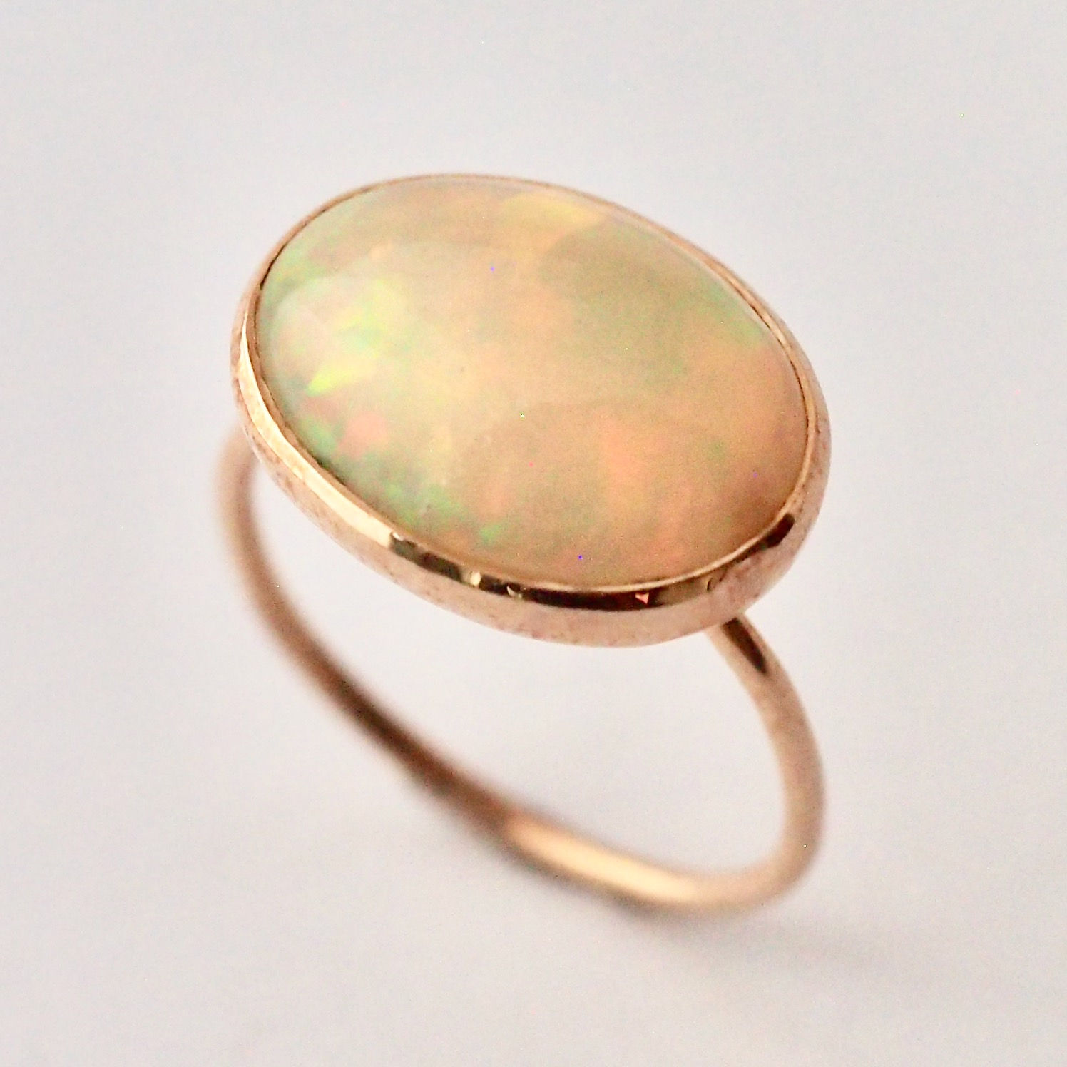 エチオピアンオパール　K10リング