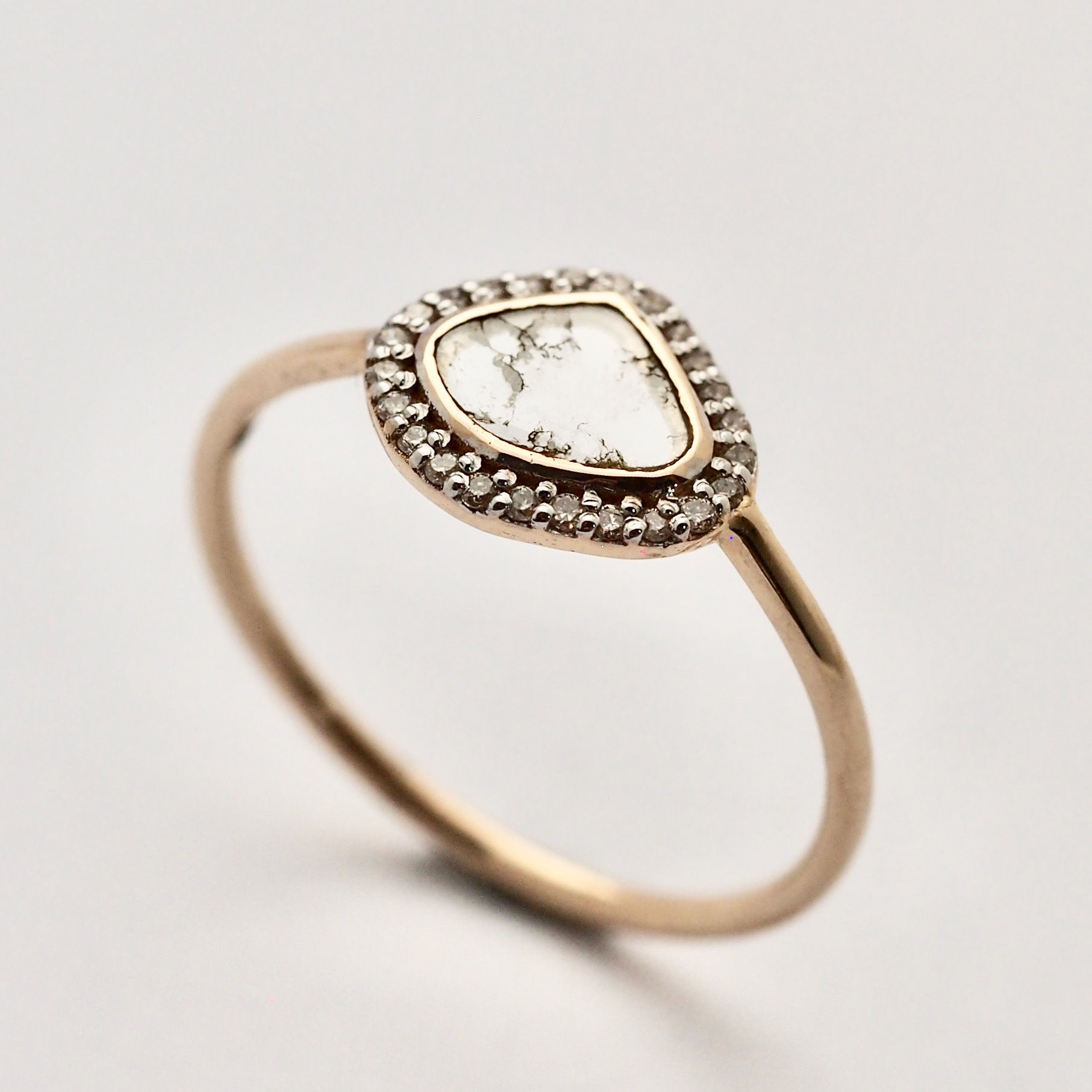 ダイアモンド　K10リング