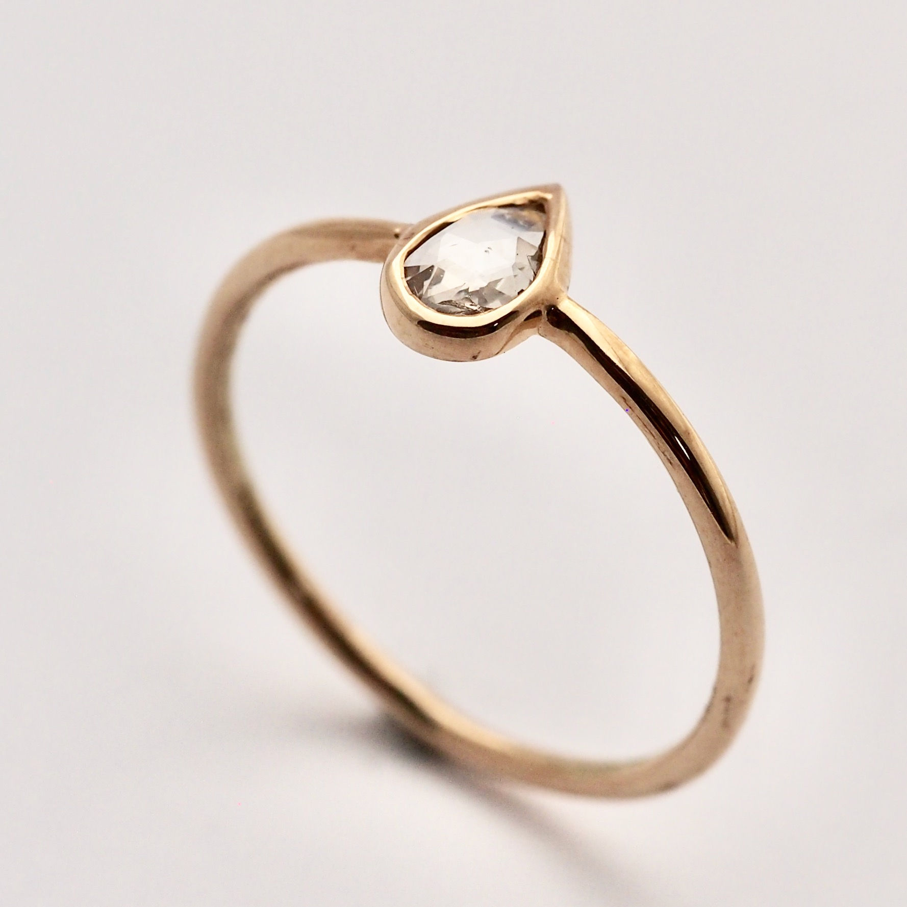 ダイアモンド　K10リング