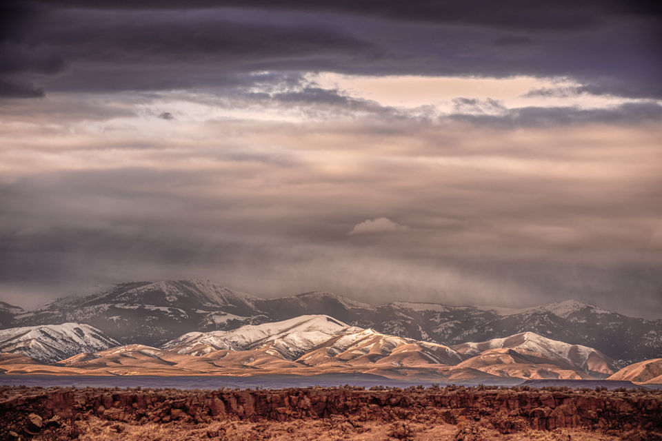 Owyhee, Mountains. Desert, Overcast