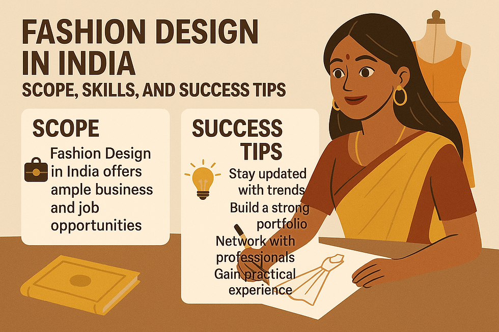 Fashion Design in India: Scope, Skills, and Success Tips