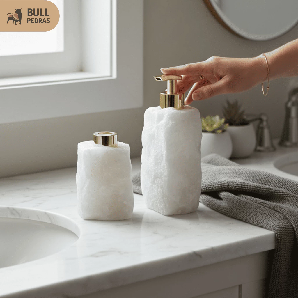 kit difusor pedra para lavabo