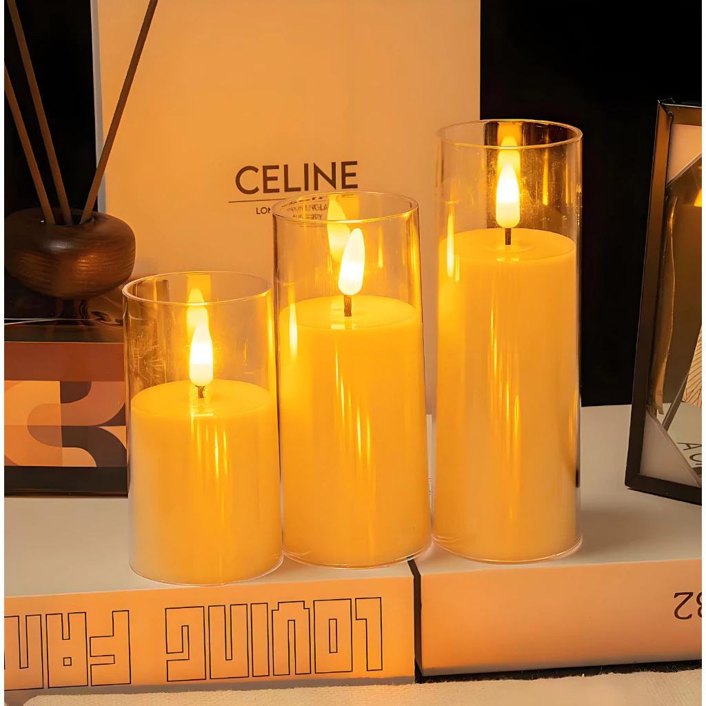 Trio velas decor led