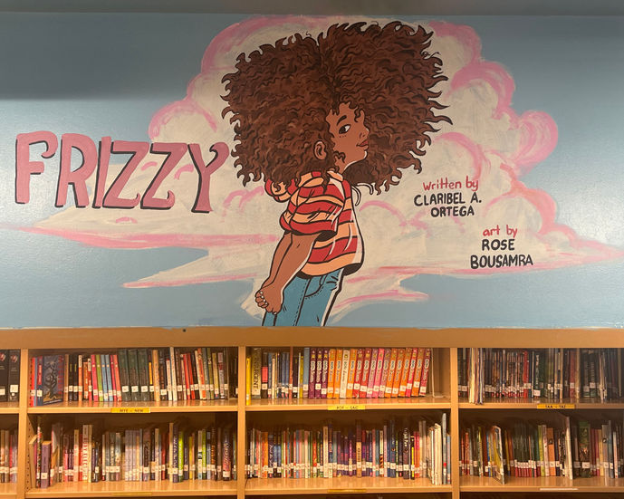Mural Book 146 Library Frizzy