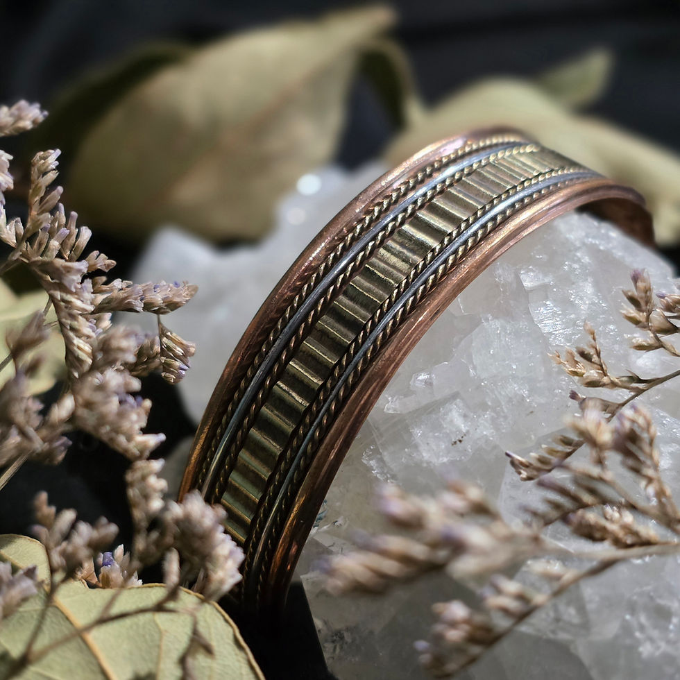 Thumbnail: Copper Cuff - Ripple
