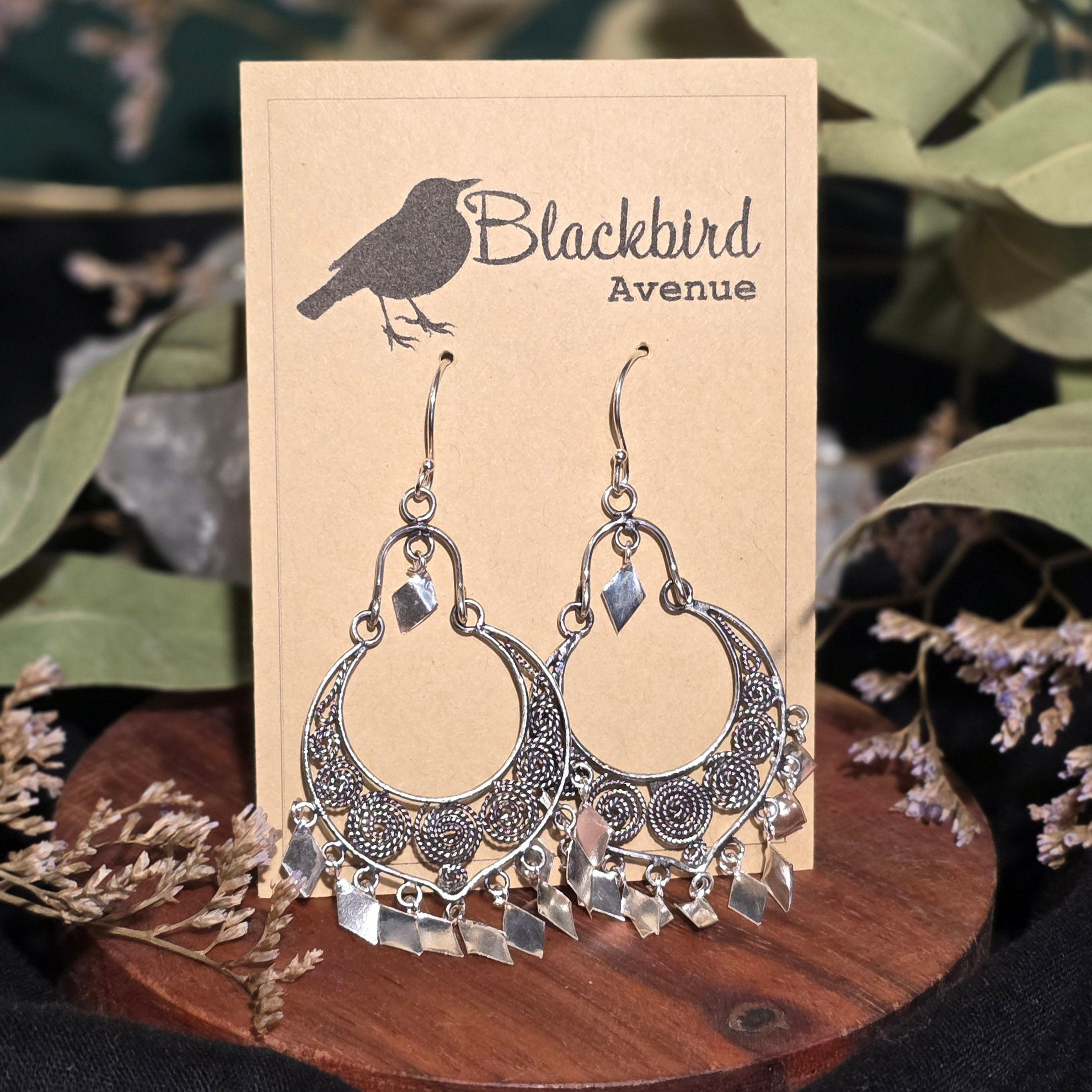 Chandelier Sterling Silver Earrings (a)