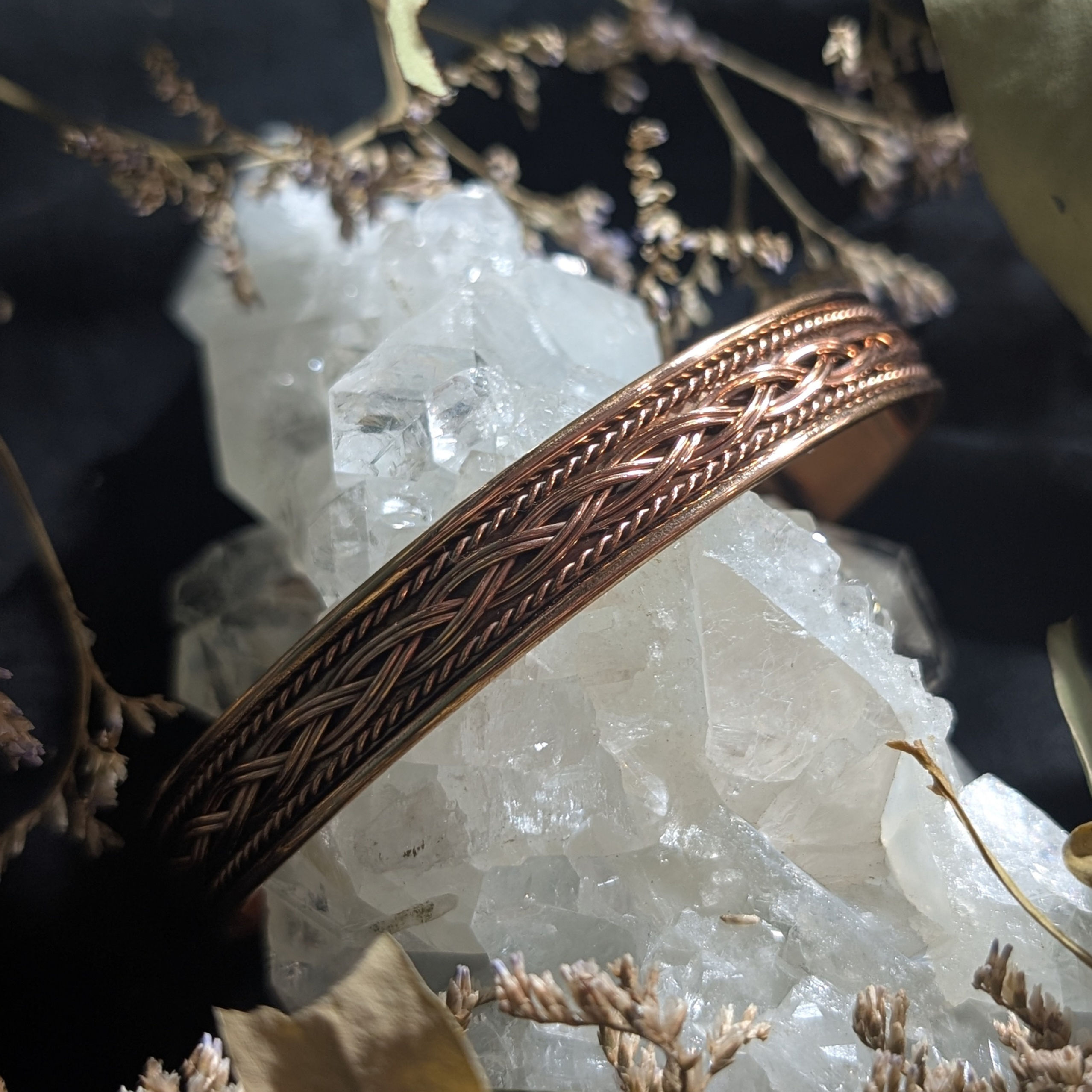 Copper Cuff - Braid (a)
