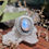 Thumbnail: Rainbow Moonstone Sterling Silver Ring size 9 (slightly adjustable)