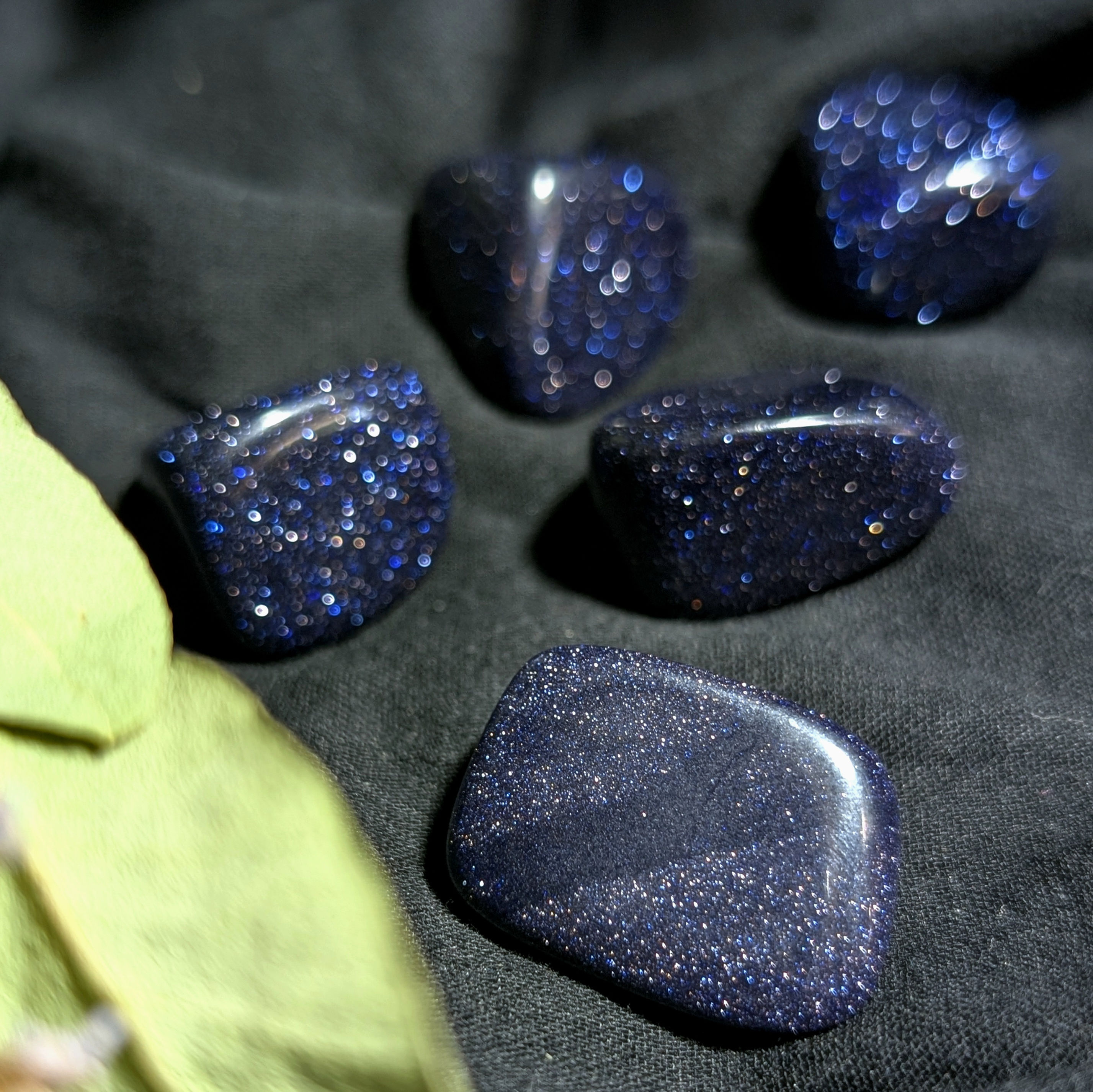 Blue Goldstone Tumble