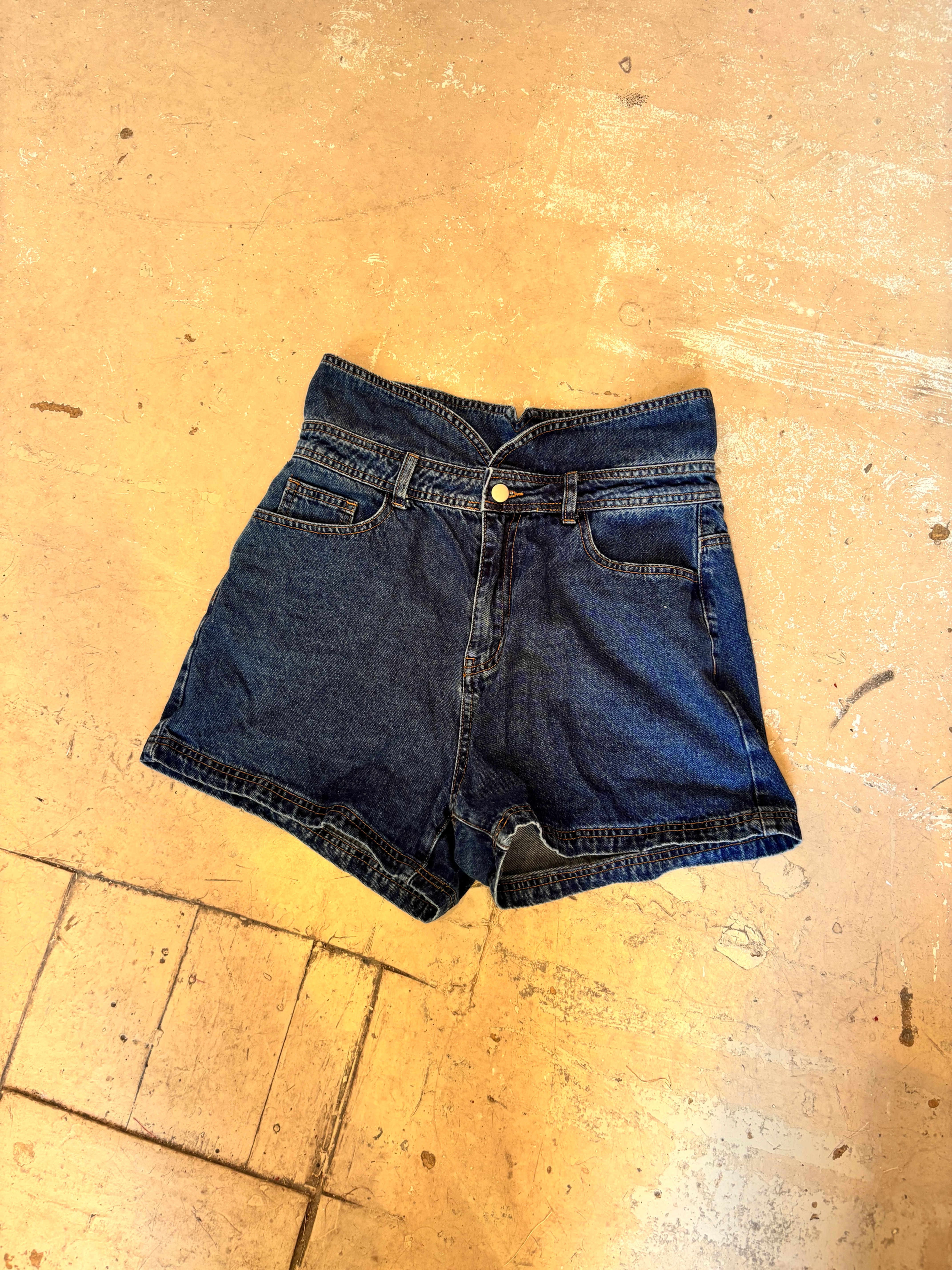 Cider Fan Favorite High Waisted Denim Shorts
