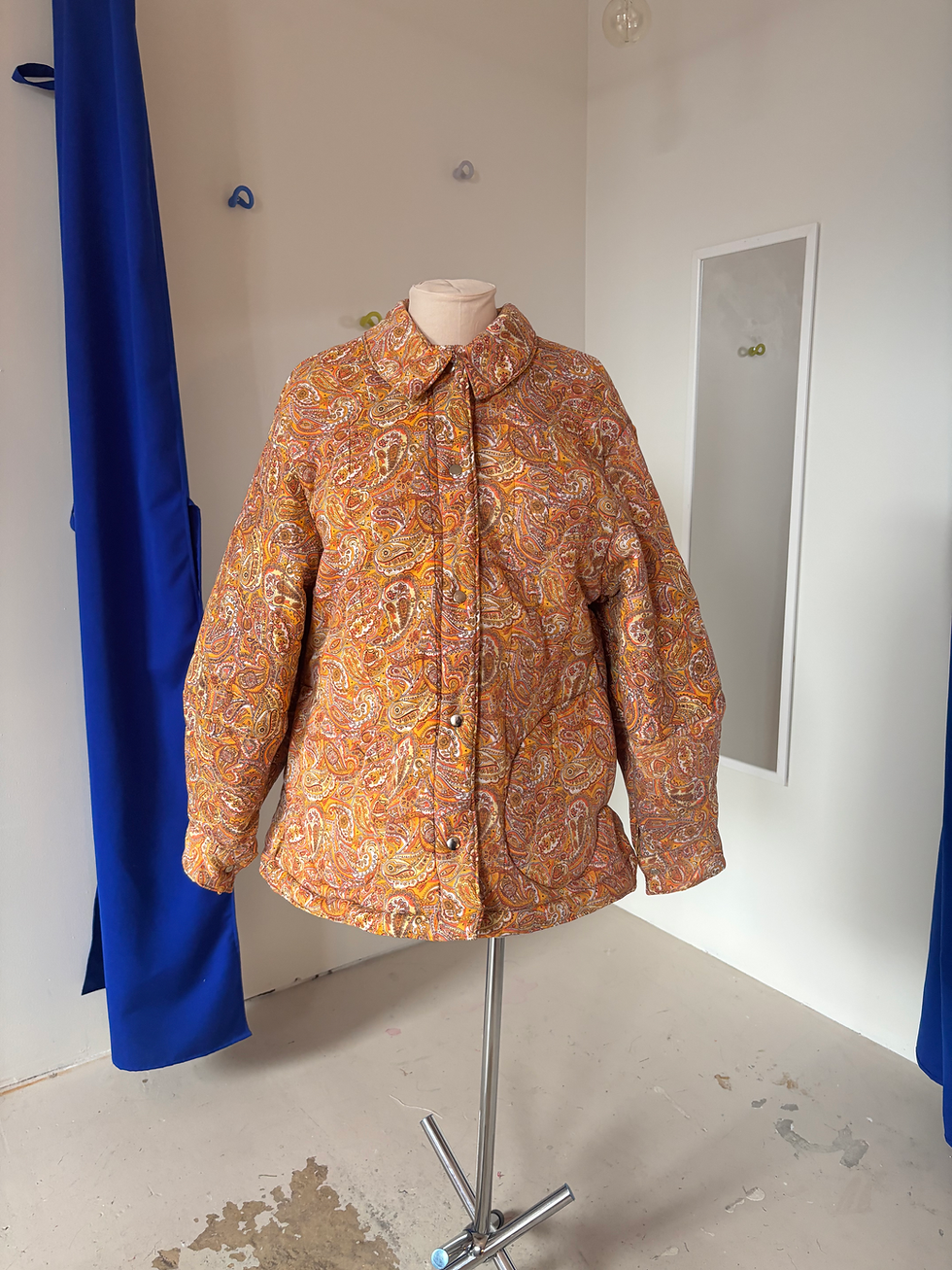Thumbnail: 70s Paisley Quilted Jacket