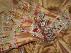 Silk tutu, Tiara, Arm Bands detail