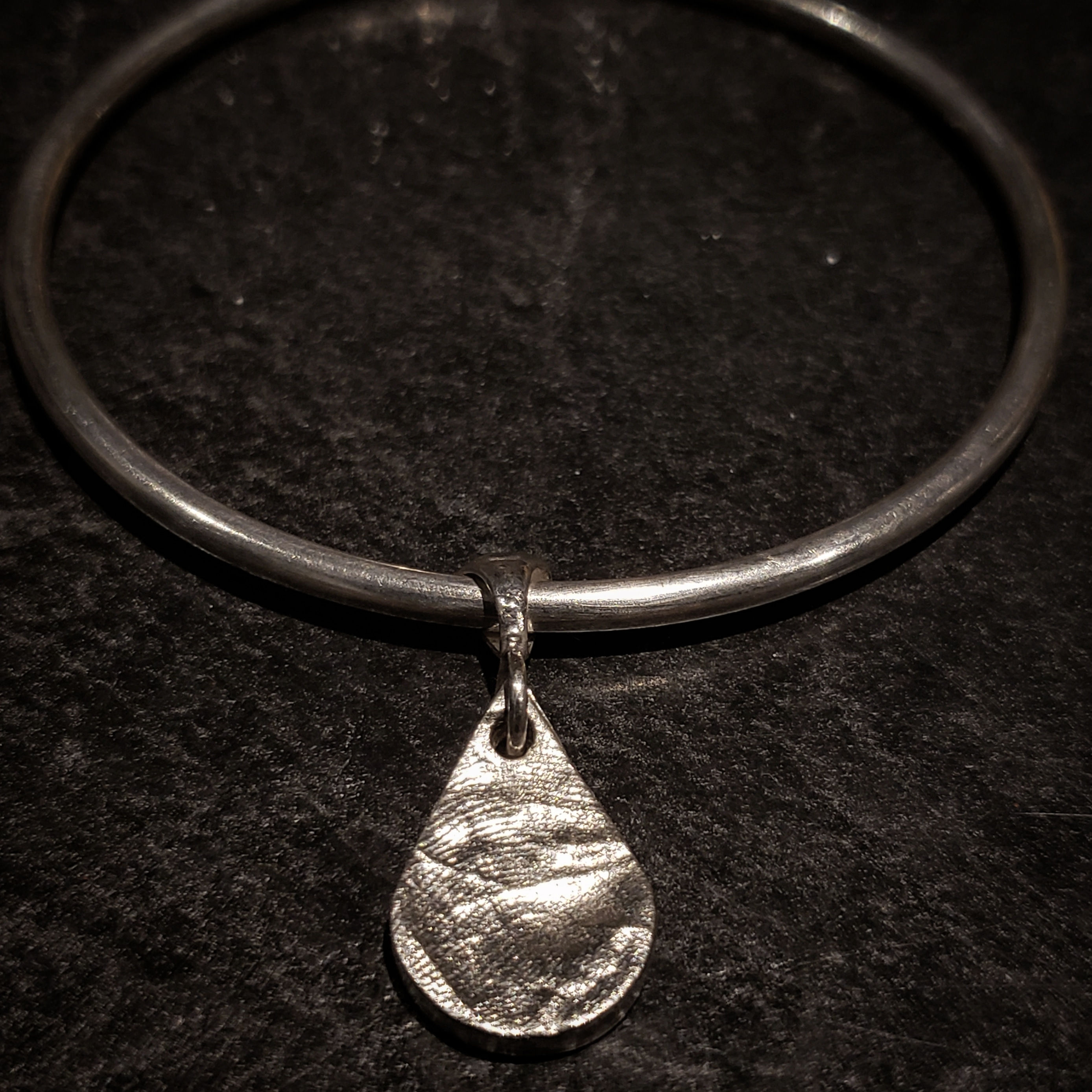 Fingerprint Charm on Bangle