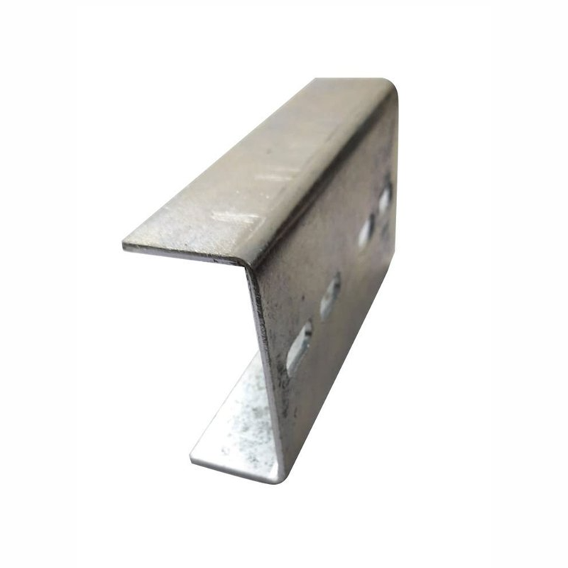 Metal mounting bracket with holes