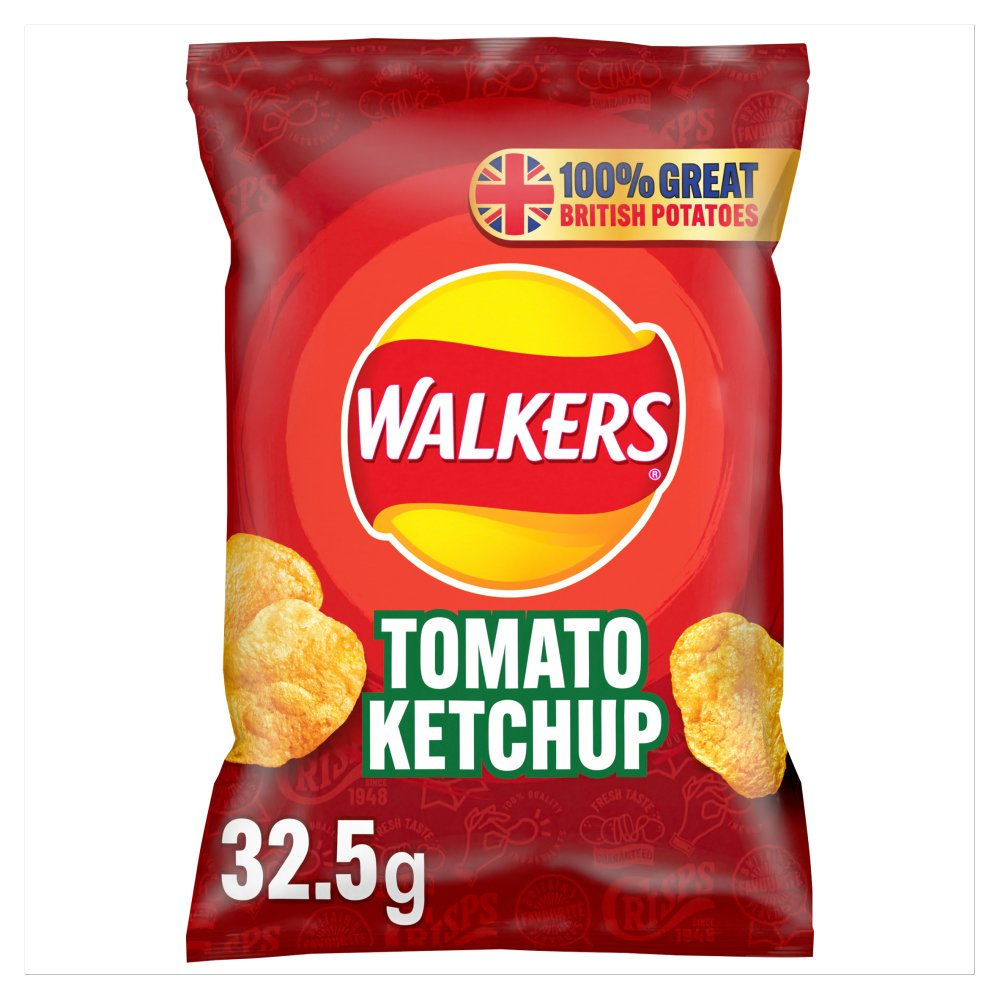 Walkers Tomato Ketchup Crisps 32x32.5g
