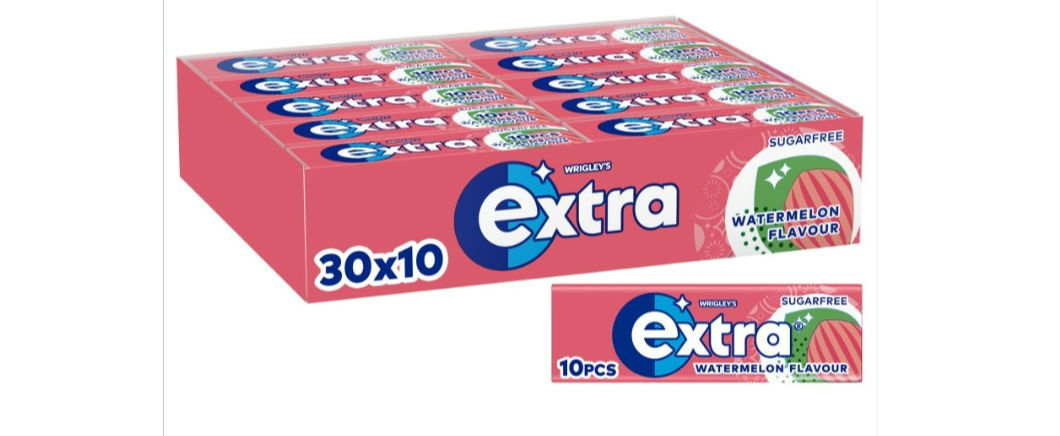 Wrigley's Sugar Free Watermelon 30x10pce