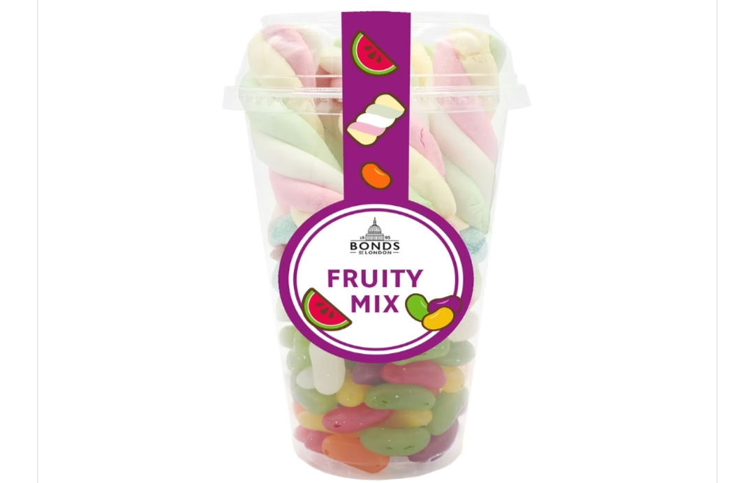 Bonds Fruity Mix Candy Cup 6x325g