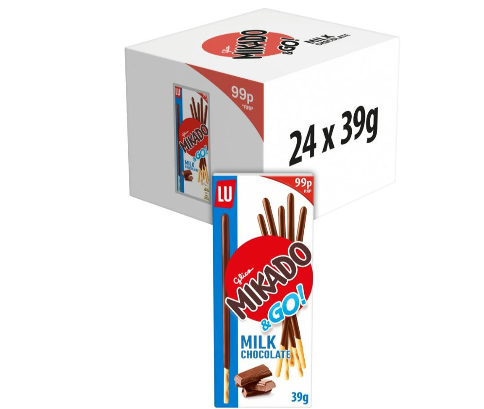 Lu Mikado Milk Chocolate Biscuit 24x39g