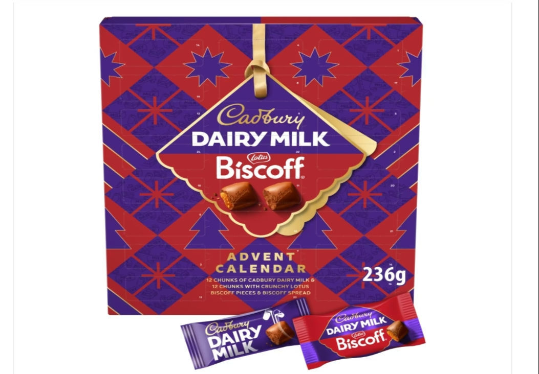Cadbury Dairy Milk Biscoff Chocolate Avent Calendar 1x236g