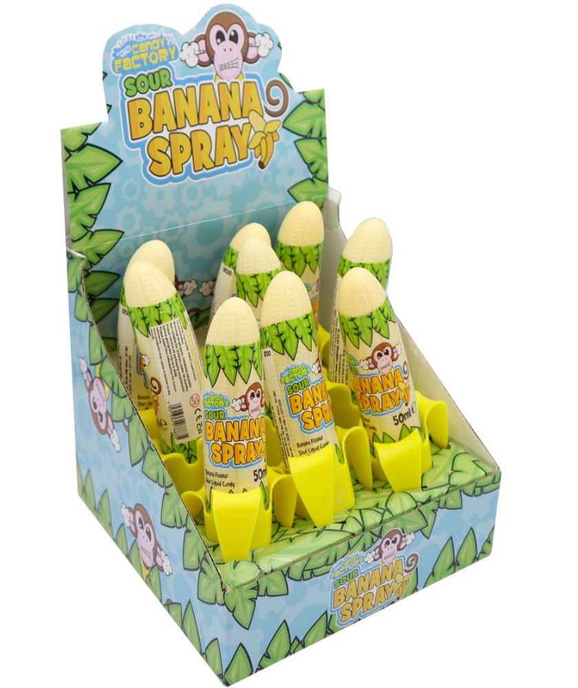 Crazy Candy Factory Sour Banana Spray 50ml x 9 