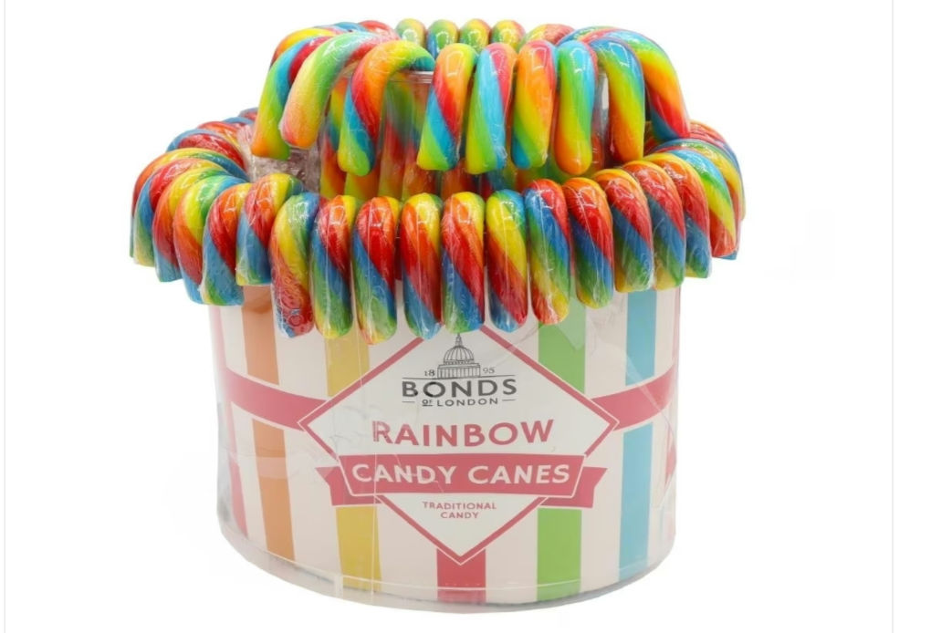 Bonds Rainbow Candy Cane Fountain 60x20g