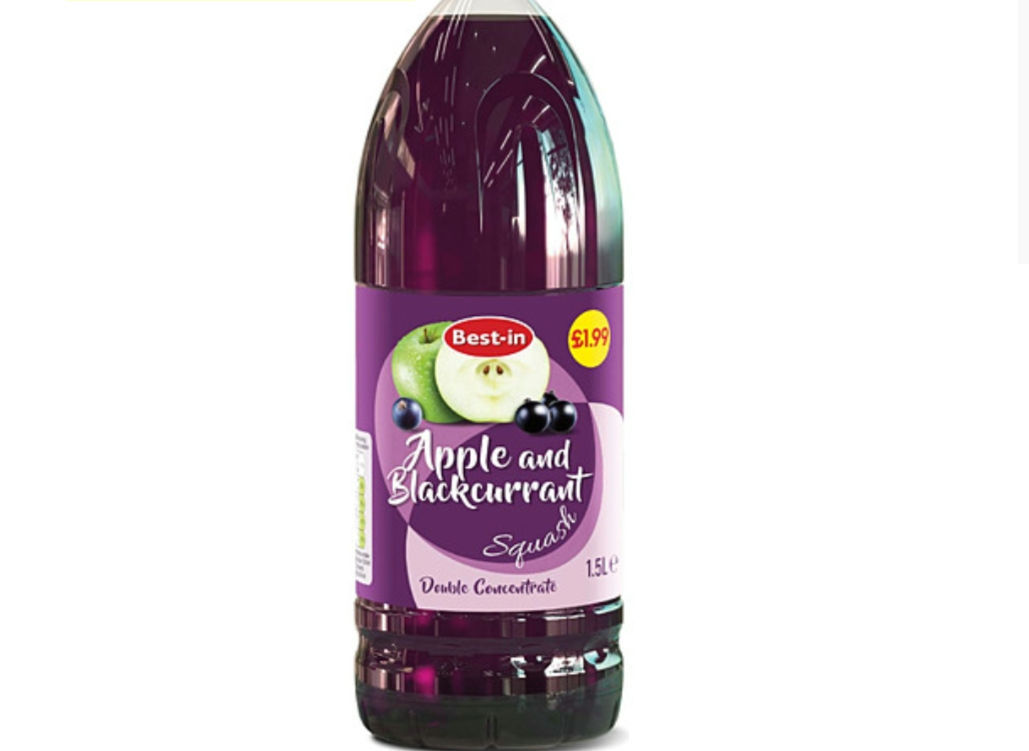 Best In Apple & Blackcurrent Squash 6x1.5Ltr