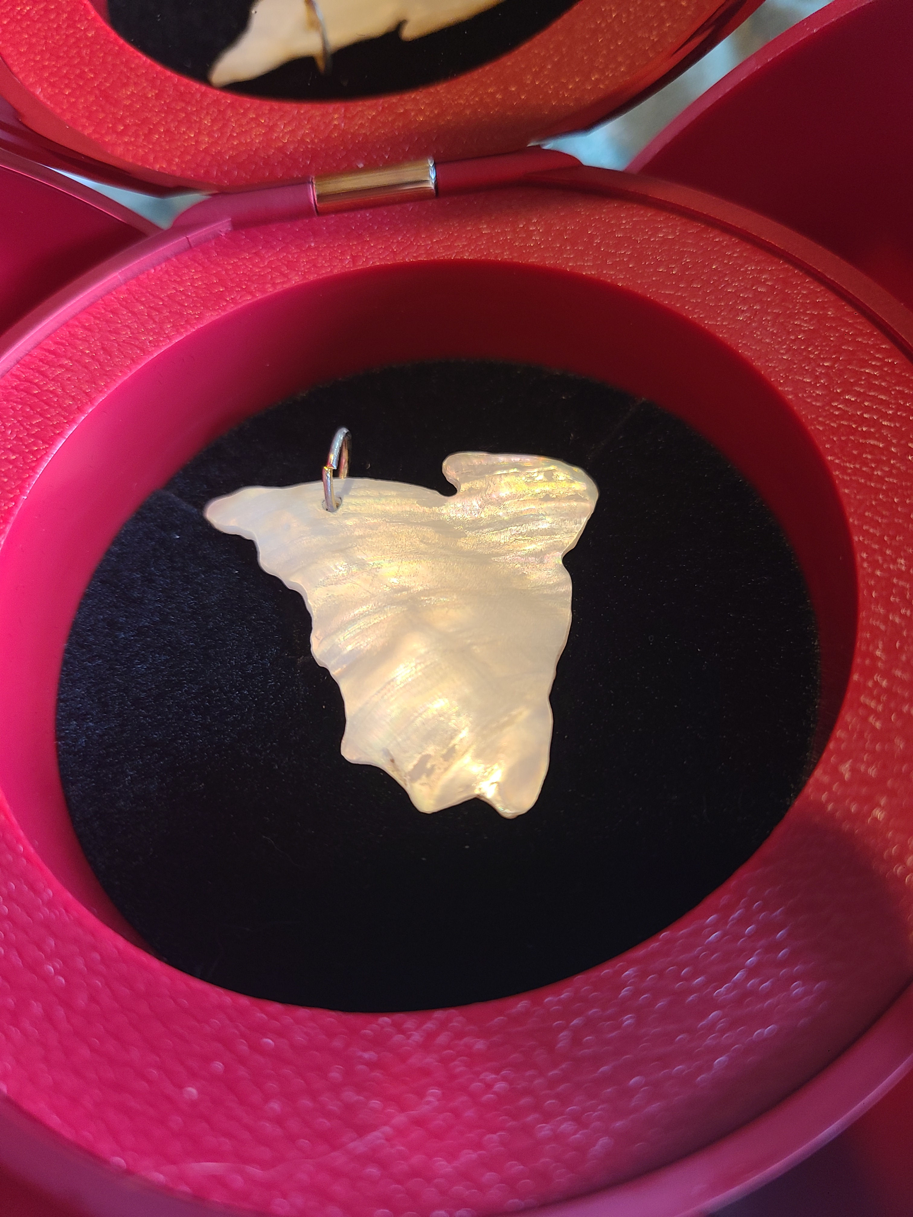 Mother-of-Pearl Bat Pendant