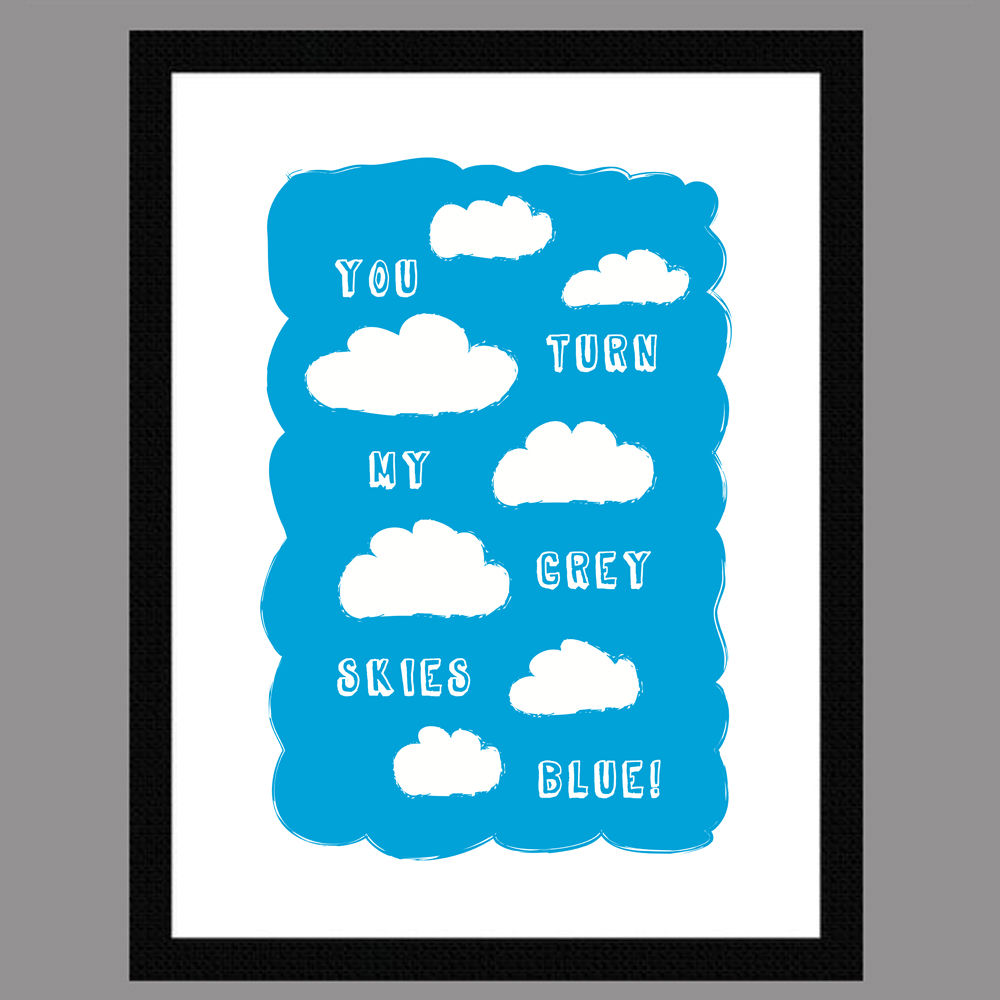Blue Skies Art Print