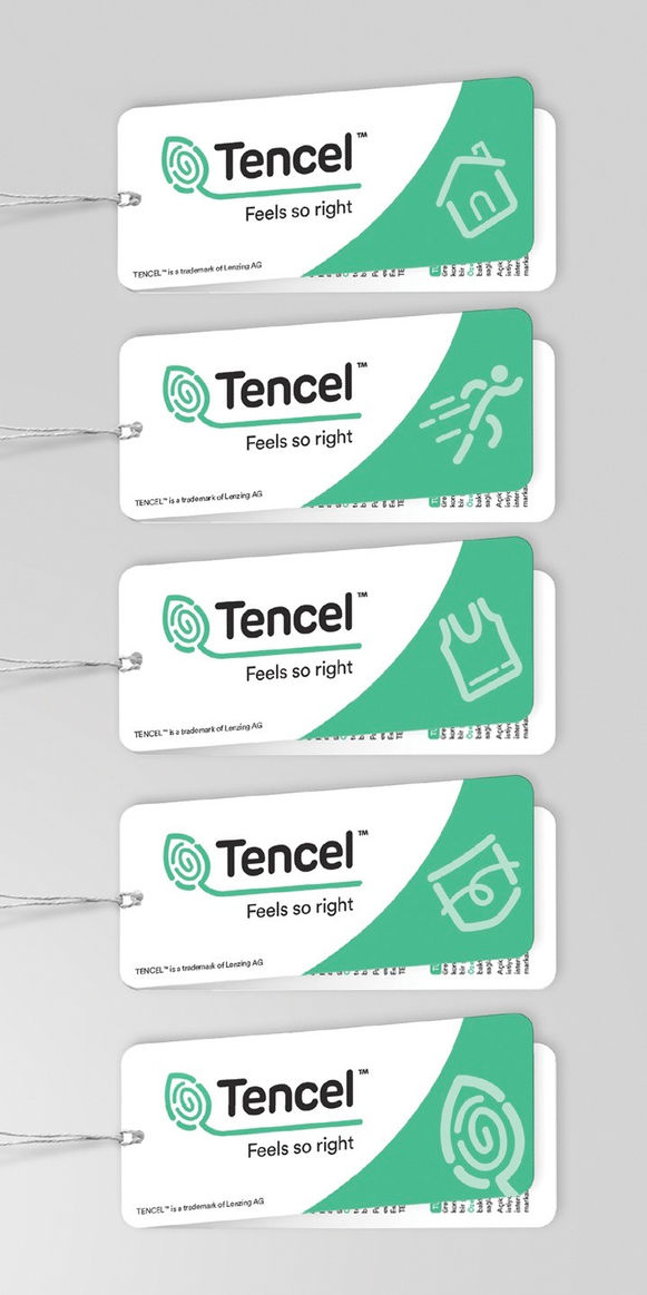 TENCEL™  certificate: fabrics with genuine TENCEL™  fibres equipped with proof of origin in a hang-tag.