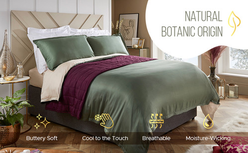 Bellorale Eucalyptus Silk Bed Set - 400 Thread Count Luxury Tencel