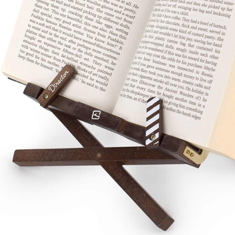 Thumbnail: Stylish Book Stand & iPad or Tablet Holder - Brown