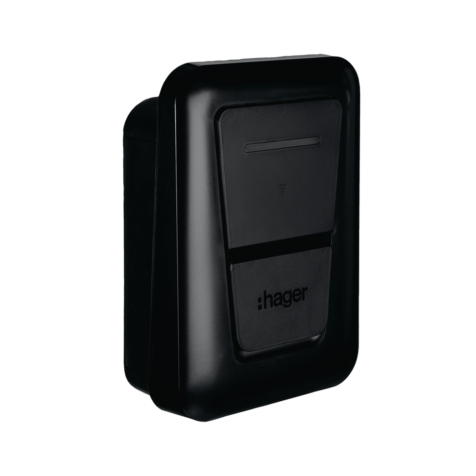 HAGER - witty one borne de recharge IP55 1x7kW 1P T2+TIC+RFID+APP Bluetooth+Prot