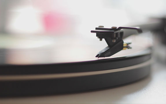 Closeup of Record Player
