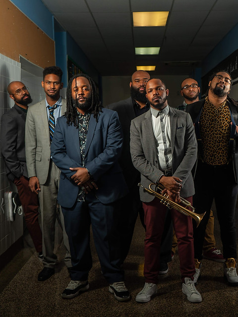 Group photo of DuPont Brass in Suits