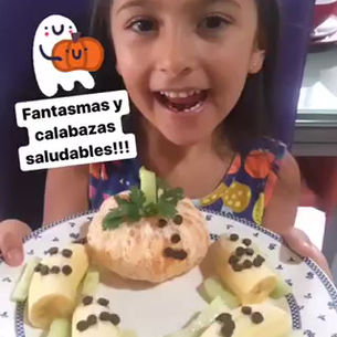 ¡Fantasmas y calabazas saludables!