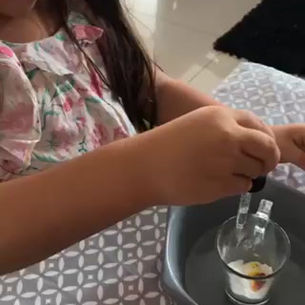 Volcán de Bicarbonato. Experimento Infantil.