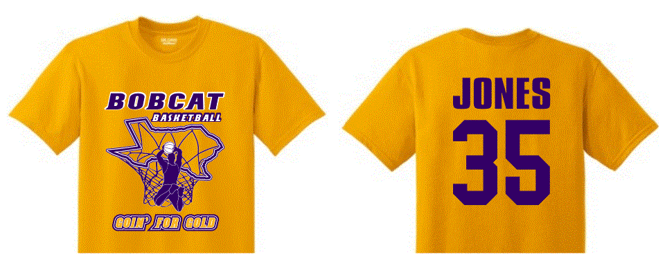 BOBCAT BASKETBALL T-SHIRTS NOW AVAILABLE!