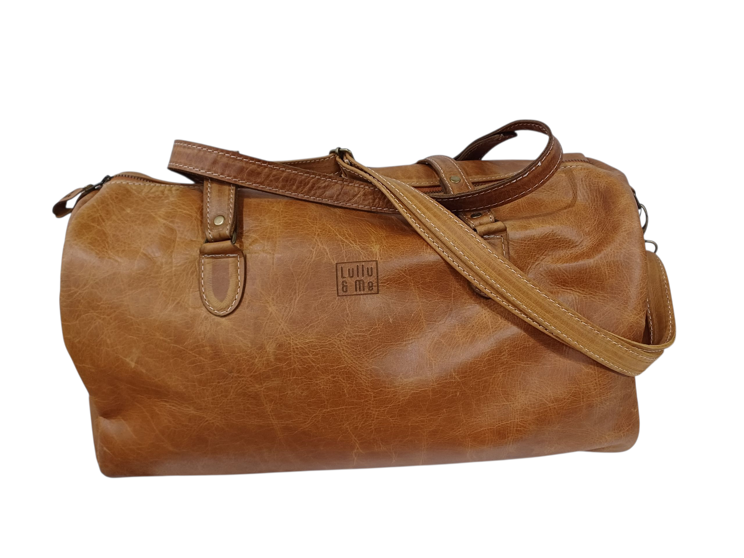 Overnight Leather Bag Toffee