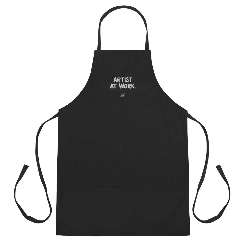 "Artist At Work" Embroidered Apron