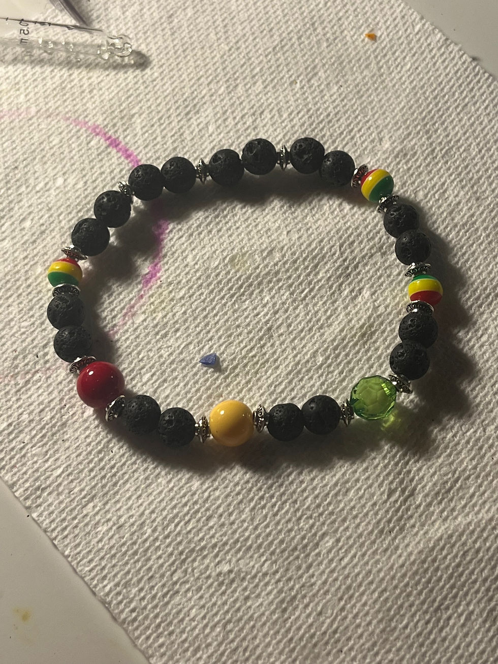 Thumbnail: Handcrafted Stone & Glass Bracelets