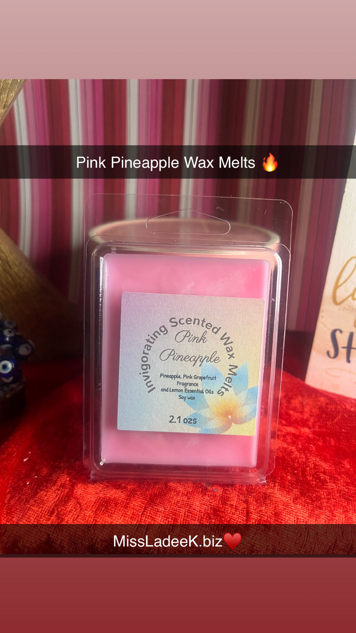 Pink Pineapple Wax Melts 2.1 ozs