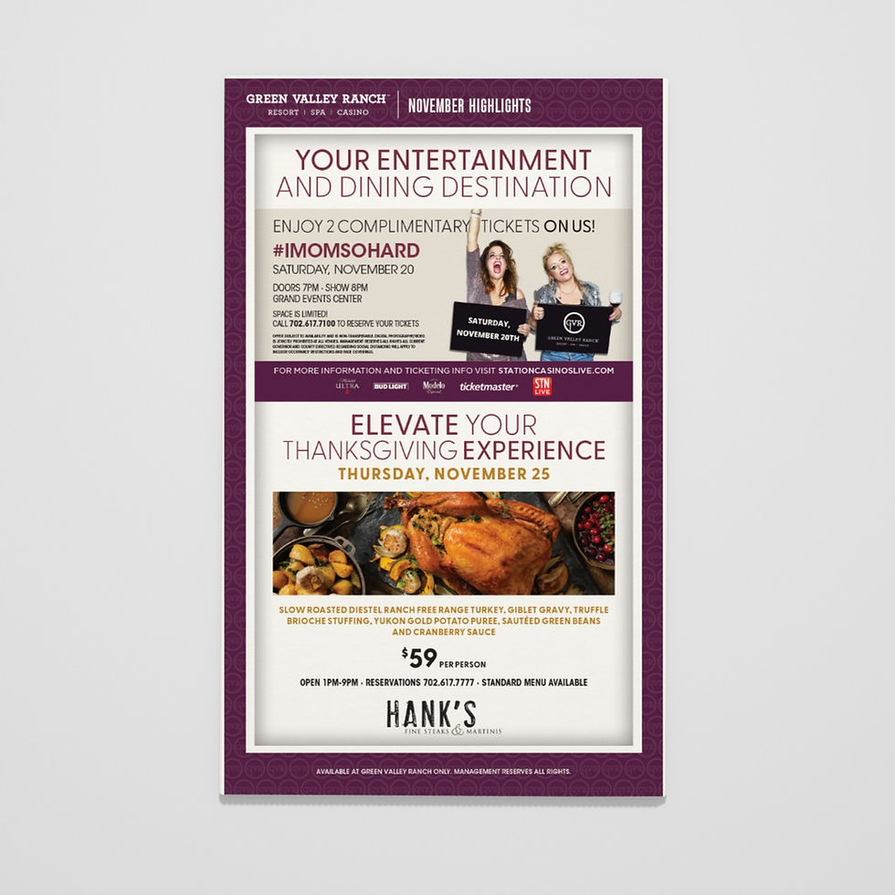 Green Valley Ranch November Rewards