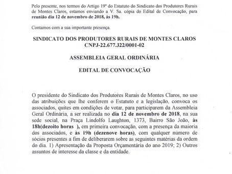 Circular 003/2018 - Assembleia Geral Ordinária