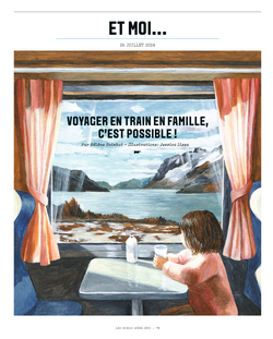 Voyager en train en famille