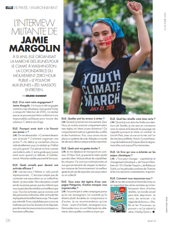 Interview militante de Jamie Margolin ELLE 23 octobre 2020
