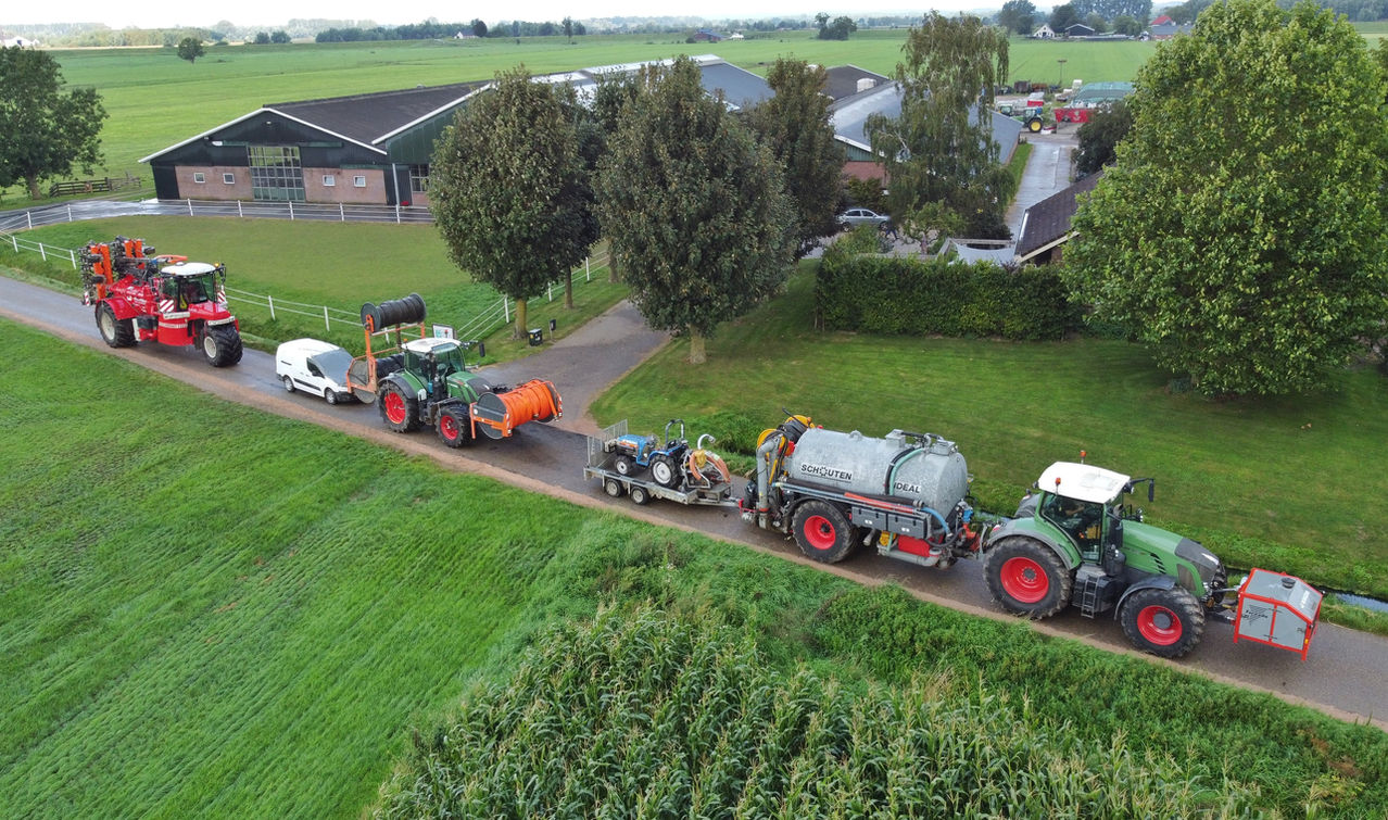 tractors op rij loonwerk