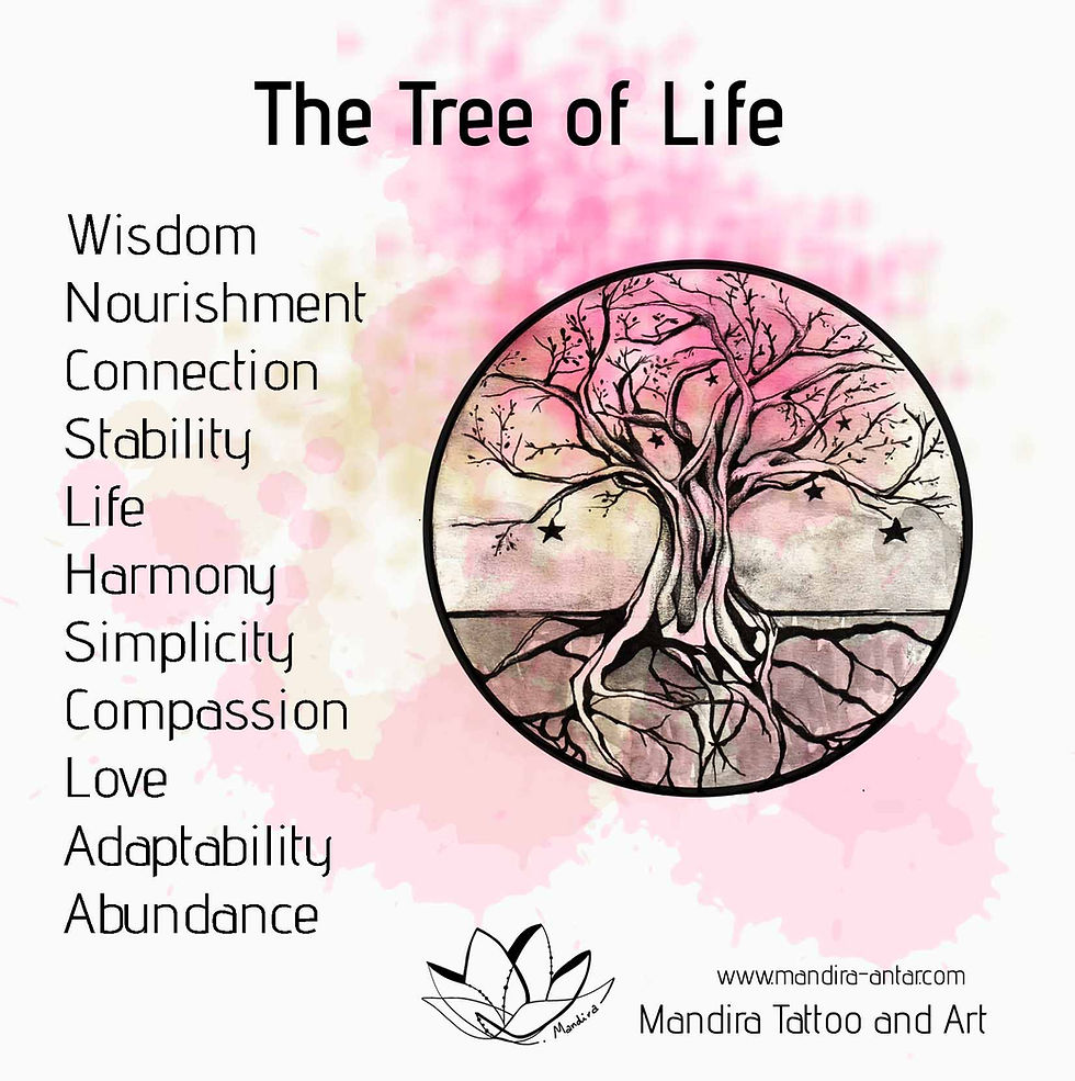 Illustration and explanation of the tree of Life symbol